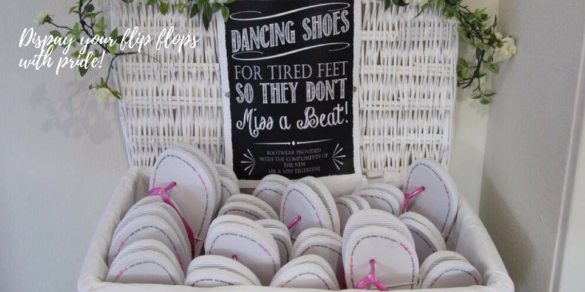 dancing flip flops wedding