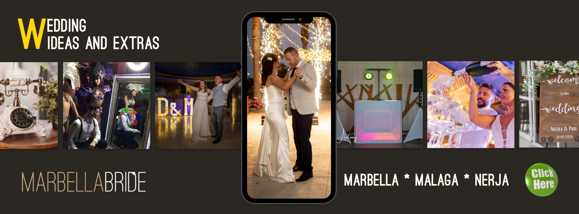 Special effects for weddings Nerja