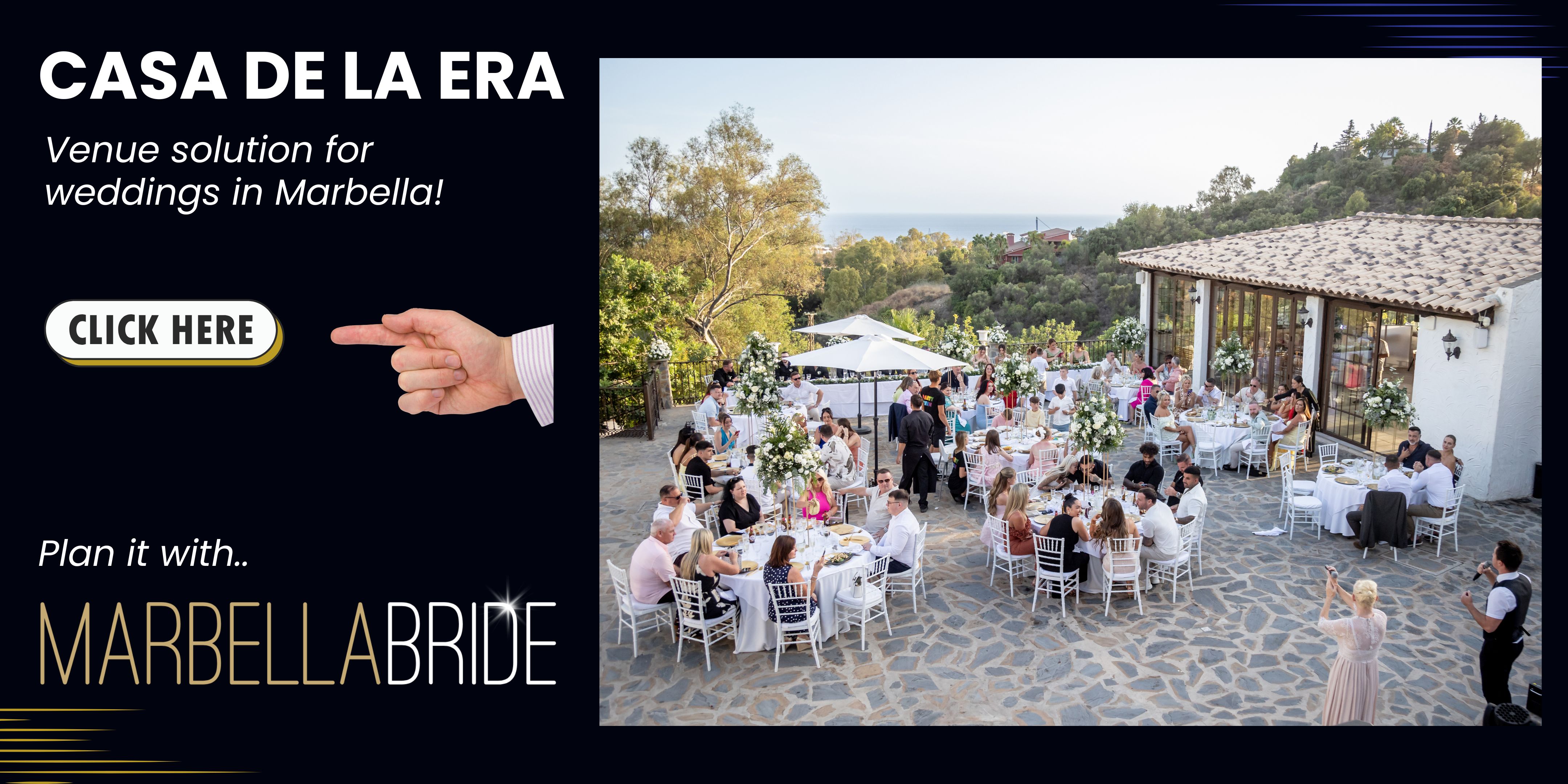 Sea view wedding venue Spain